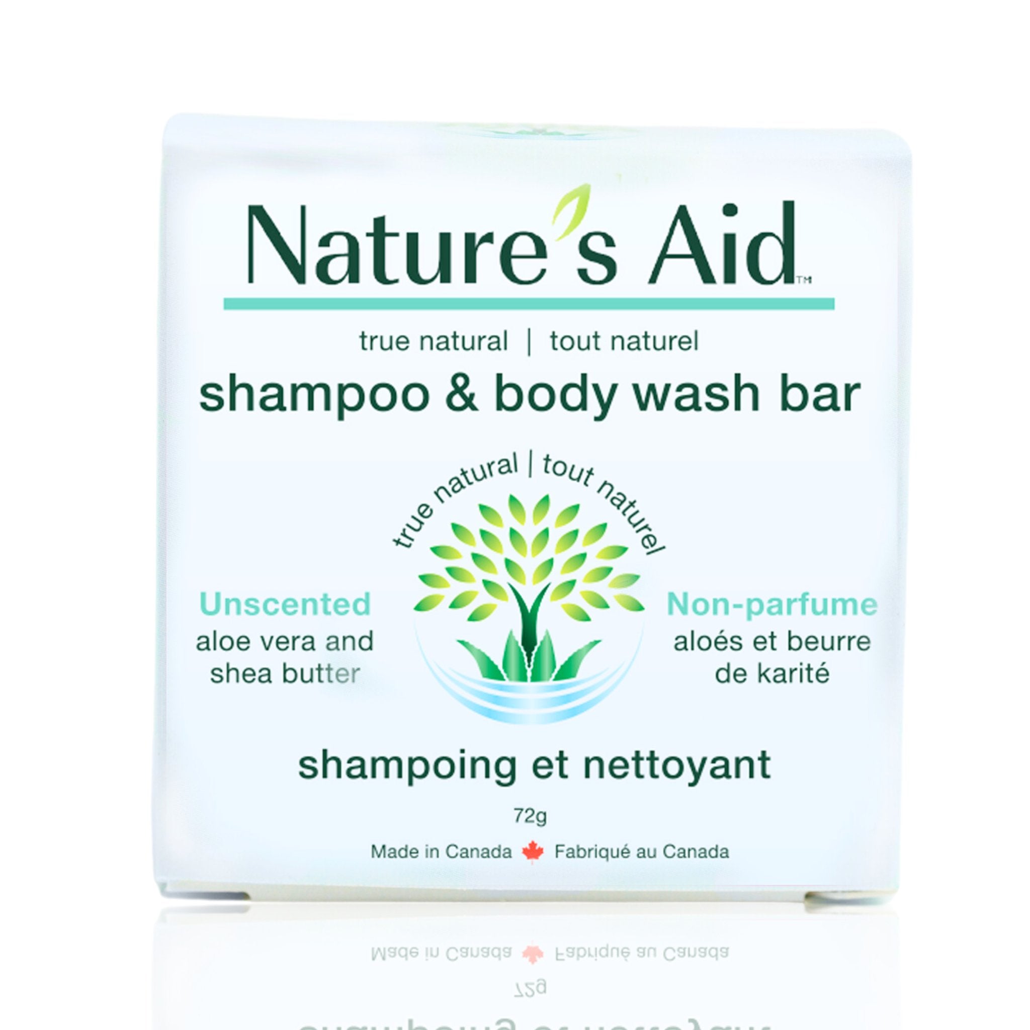 2in1 Shampoo and Wash | 72g Solid Bars - Nature's Aid, ecofriendly, natural ingredients