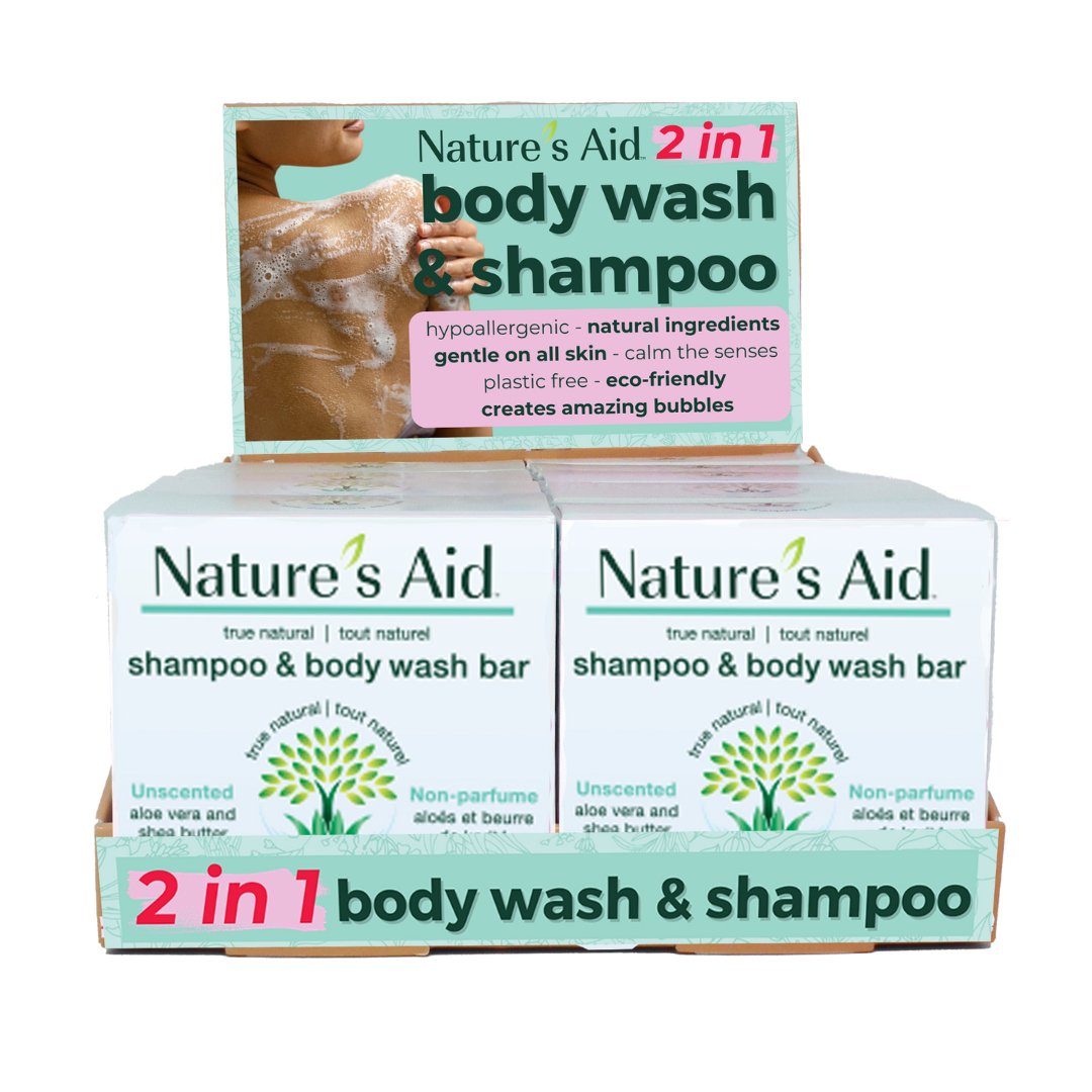 2in1 Shampoo and Wash | 72g Solid Bars | Cases - Nature's Aid