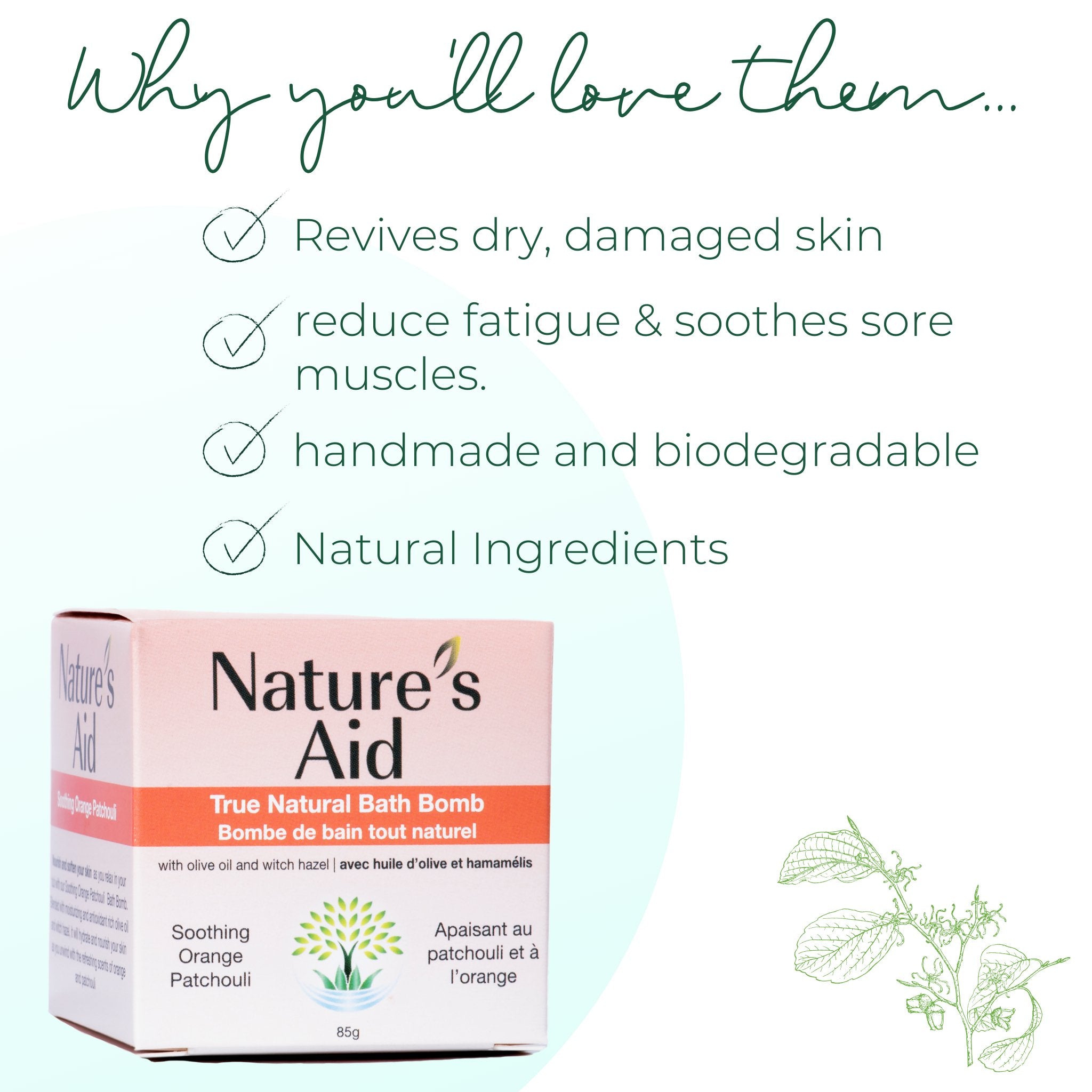 Bath Bombs - Nature's Aid, bath bomb, handcrafted