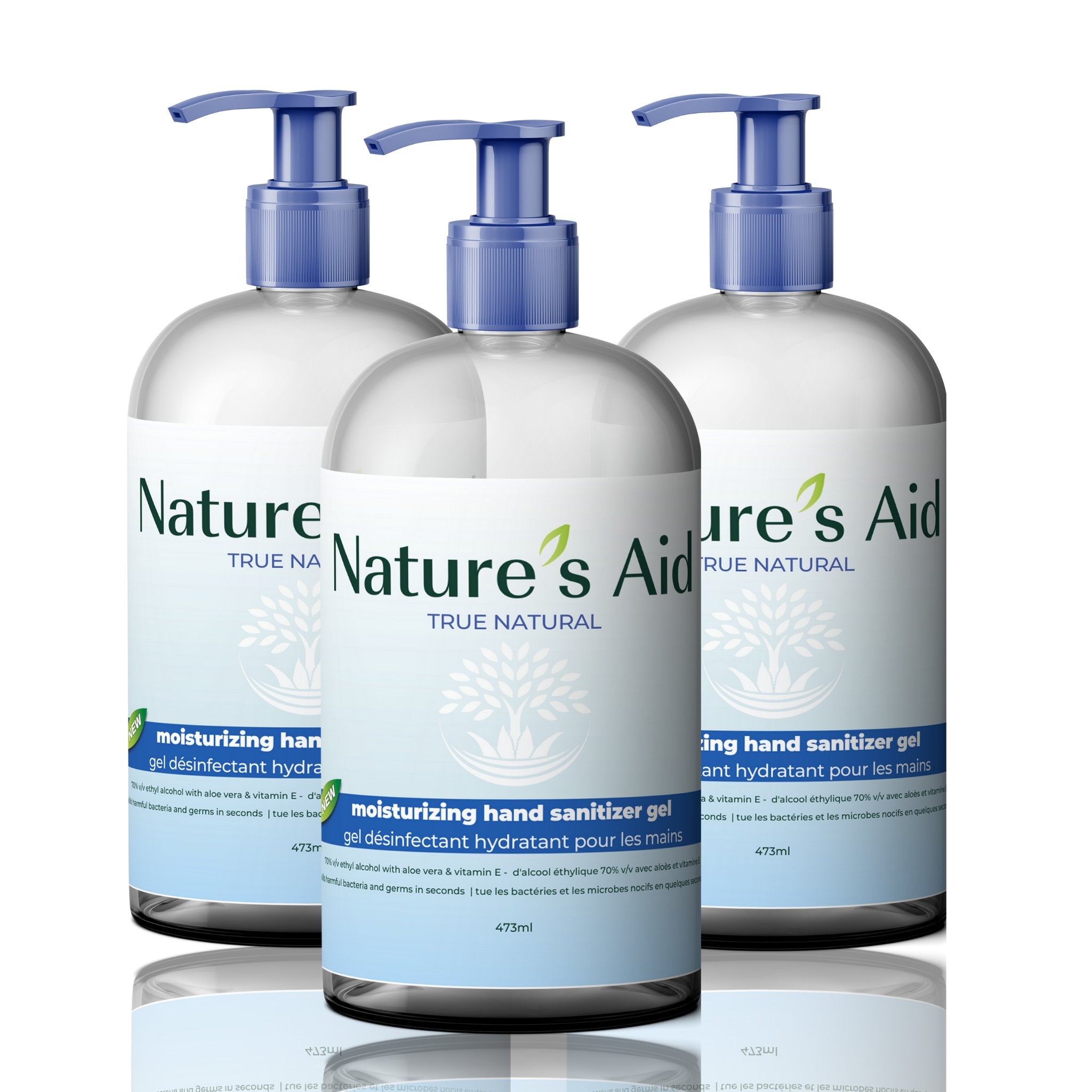 Moisturizing Hand Sanitizer | 3 Pack - Nature's Aid, ,