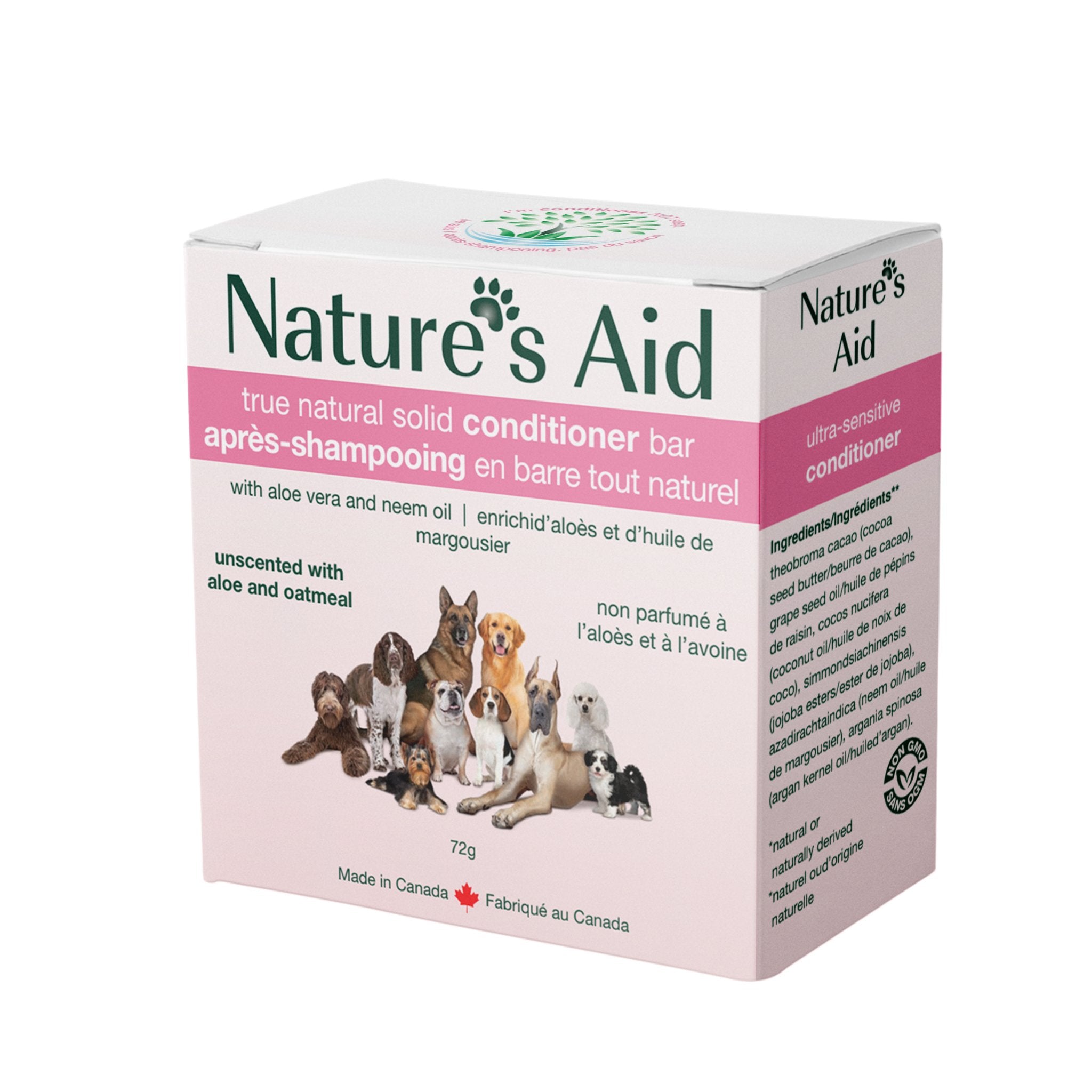 Pet Conditioner Bars - Nature's Aid, dogs, Eco-friendly