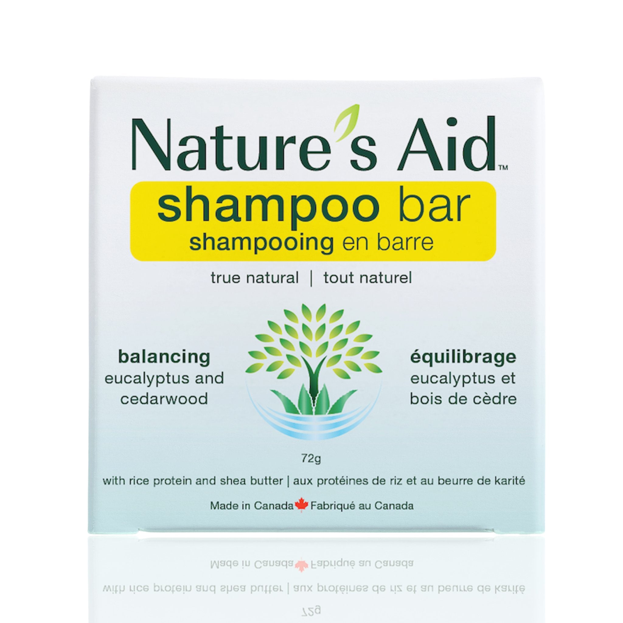 Shampoo | 72g Solid Bars - Nature's Aid, cedarwood, ecofriendly