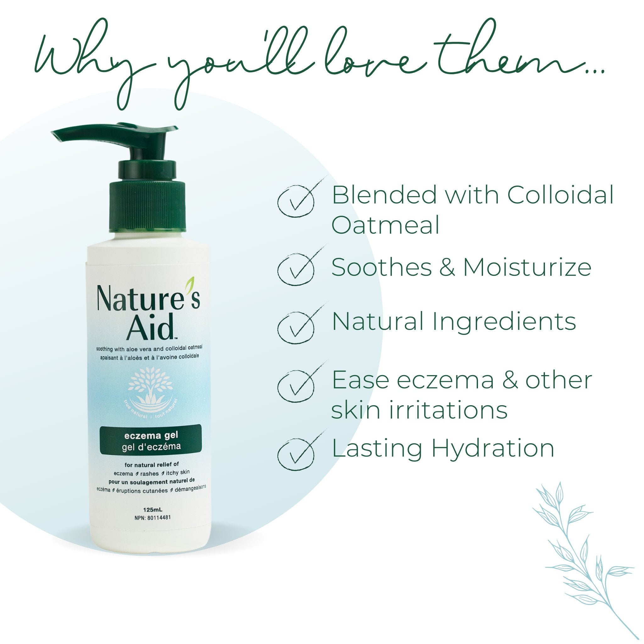 Skin Gel | Eczema - Nature's Aid, aloe vera, cleaning ingredients