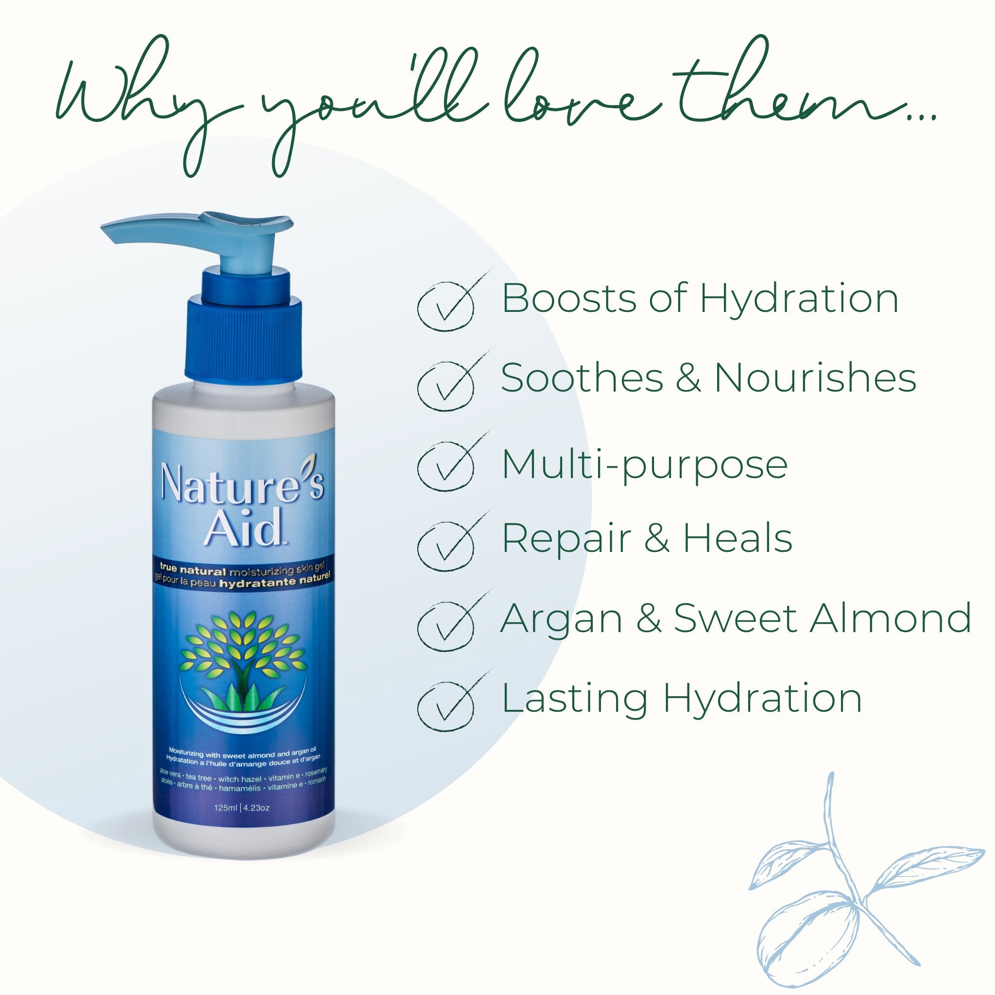 Skin Gel | Moisturizing - Nature's Aid, hand sanitizer, moisturizer