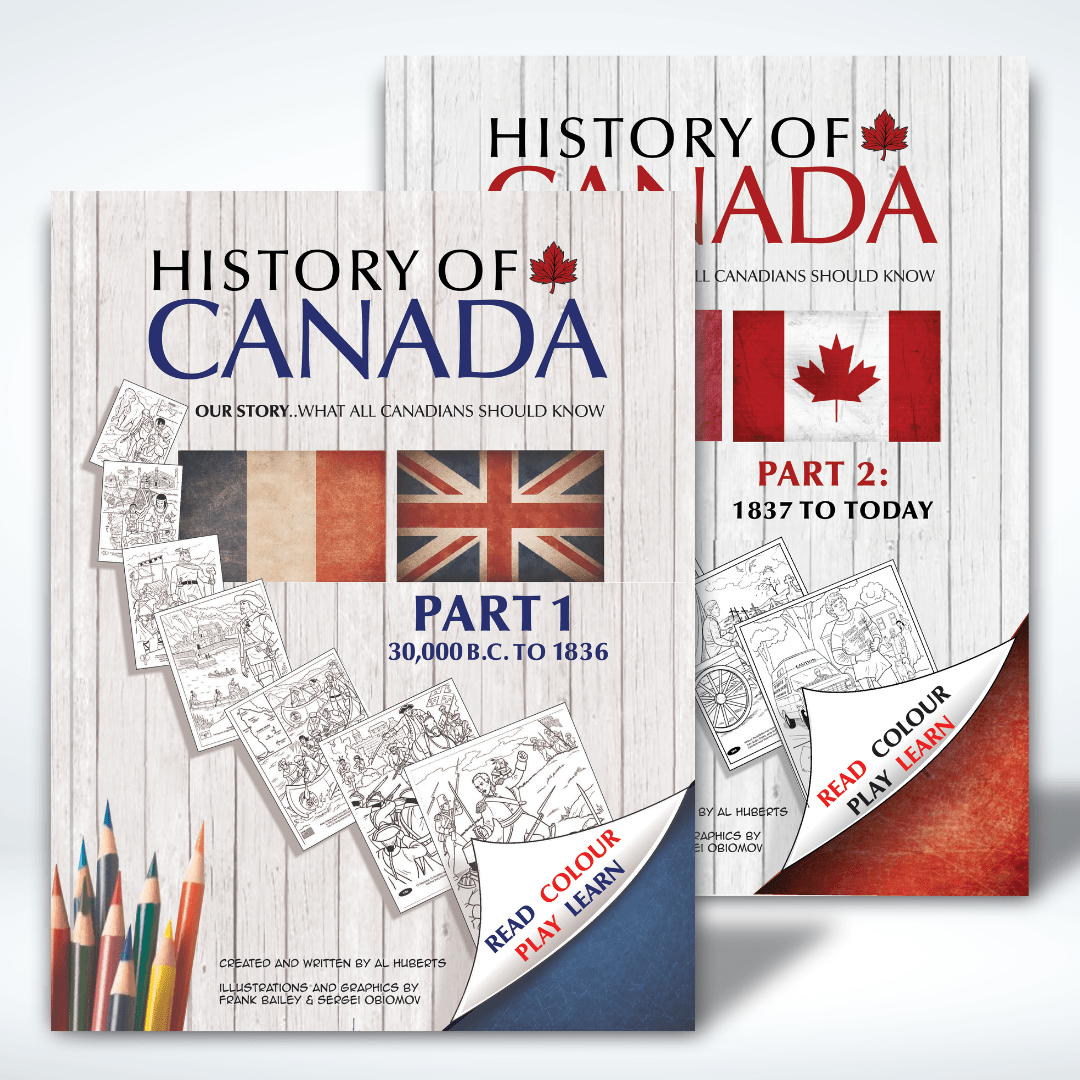 History of Canada Colouring Books - Nature's Aid, order form,