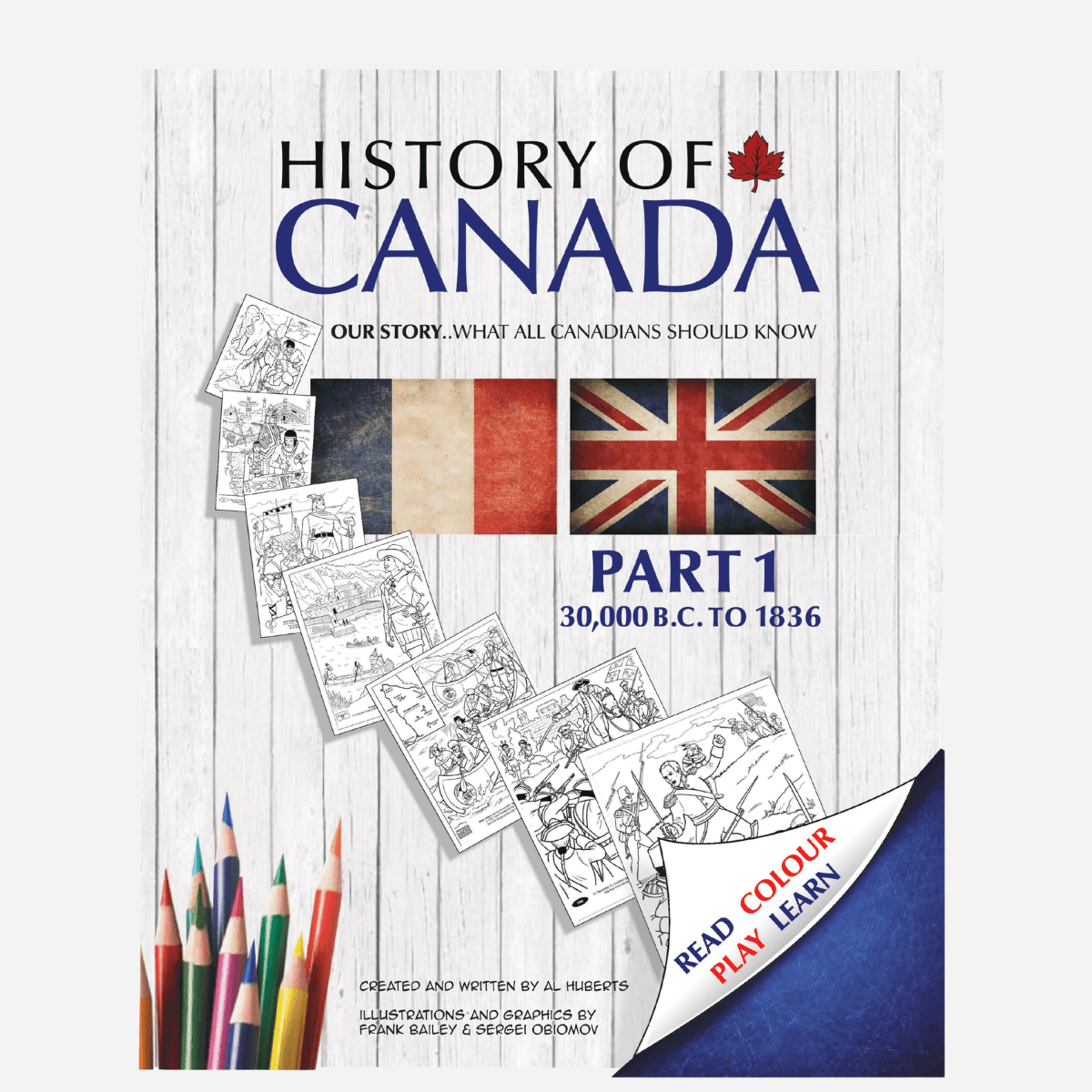 History of Canada Colouring Books - Nature's Aid, order form,