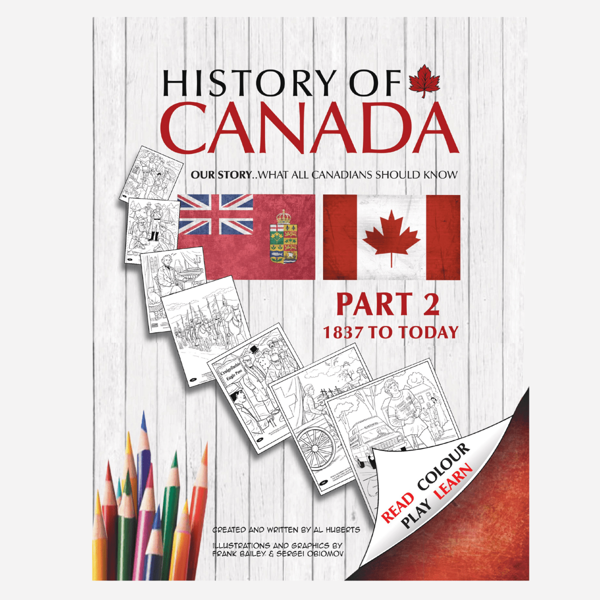 History of Canada Colouring Books - Nature's Aid, order form,