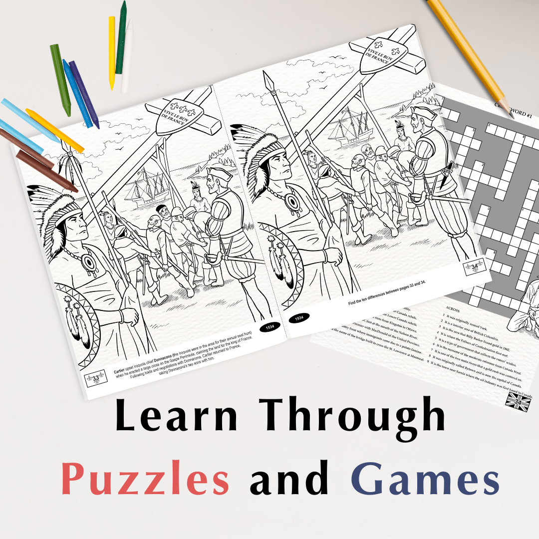 History of Canada Colouring Books - Nature's Aid, order form,