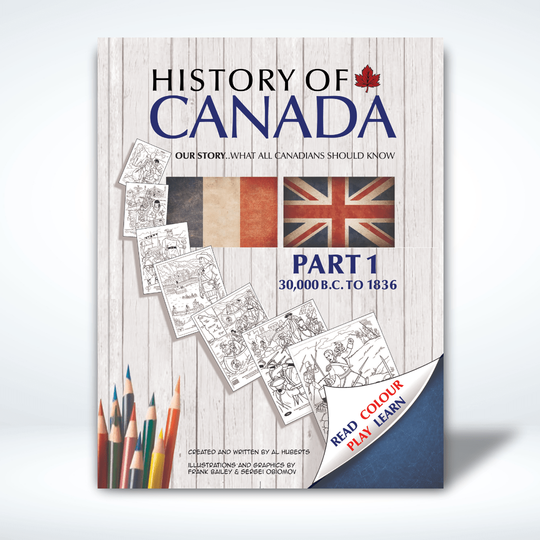 History of Canada Colouring Books - Nature's Aid, order form,