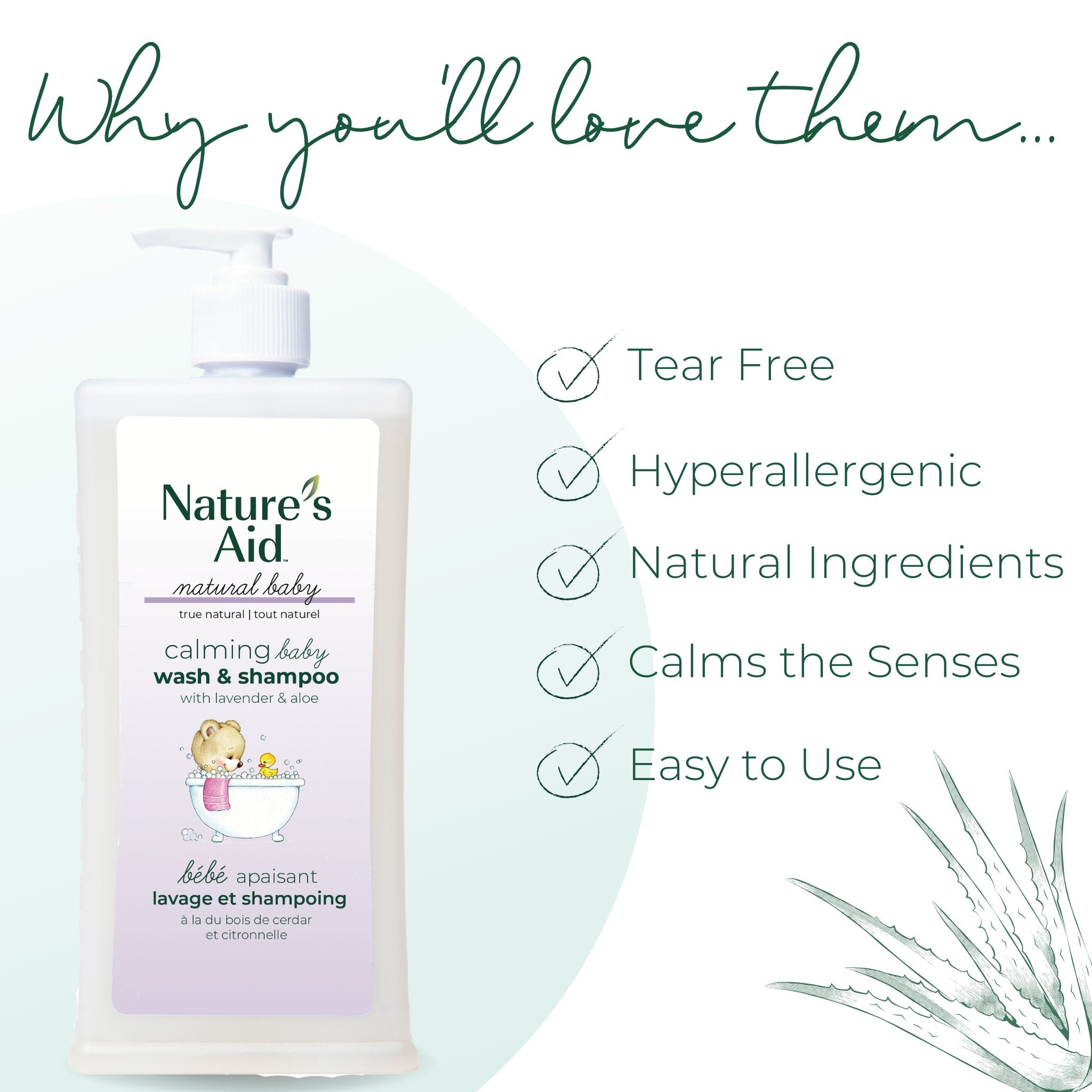 Baby Shampoo and Wash | Liquid - Nature's Aid, babycare, gentle